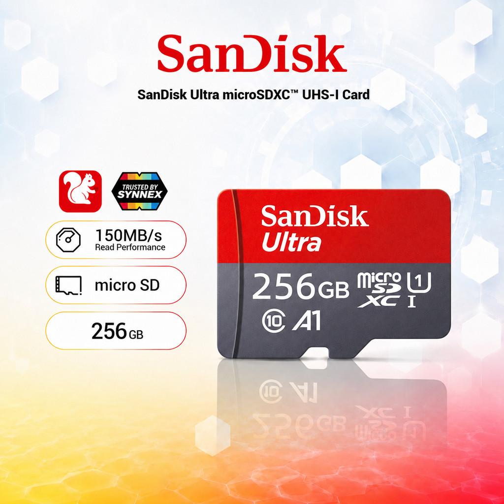 Sandisk Ultra Micro SDCard 32GB/64GB/128GB Class10 A1 (SDSQUAB)เมมโมรี่การ์ด TF Card แท๊บเล็ต Tablet