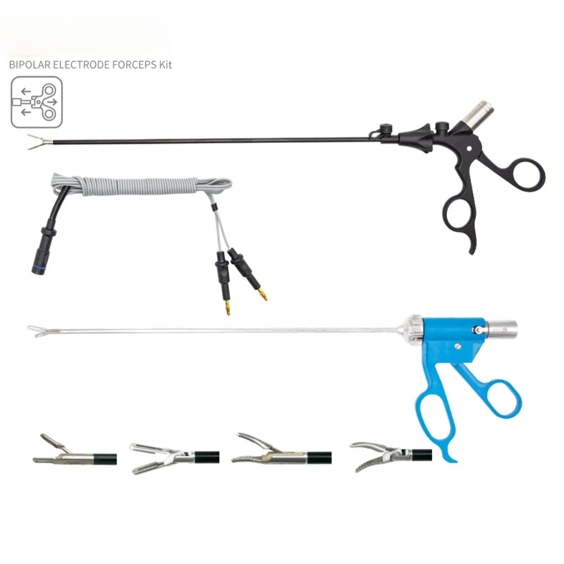 Reusable Bipolar Coagulation Forceps – Laparoscopic Electrosurgical Hemostatic Forceps for Surgery