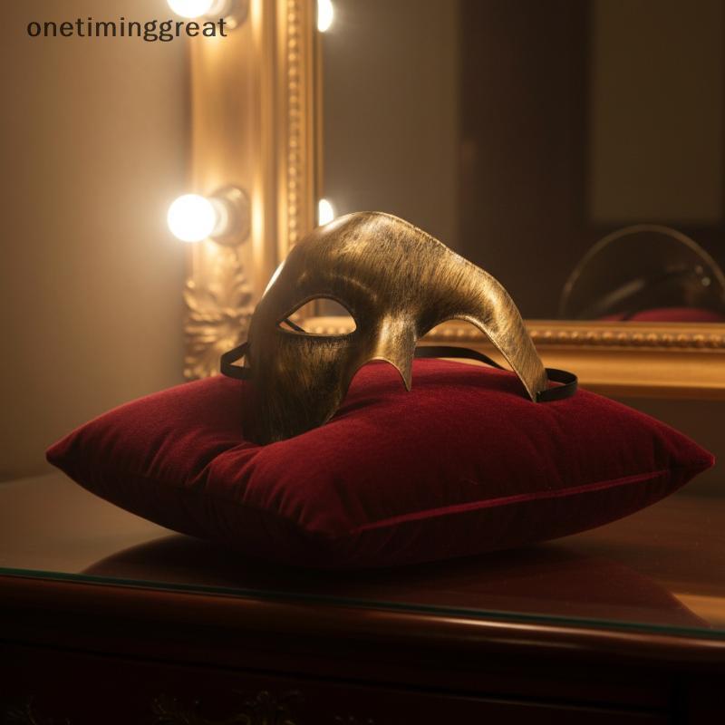 Onetiminggreat คุณภาพสูง Masquerade คอสเพลย์ Phantom Mask Half Face น้ําหนักเบาทนทานสําหรับกิจกรรม C