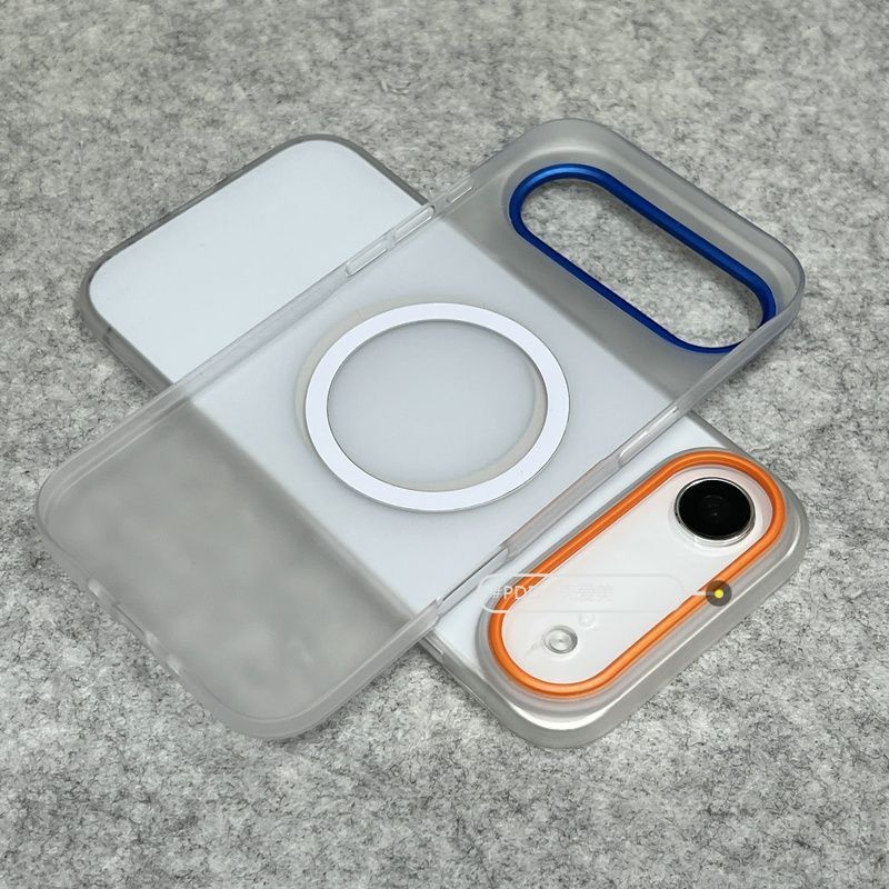 สําหรับ iPhone Air Phone Case 17 Pro Max 16Pro 彩镜头磨磁吸水防水壳