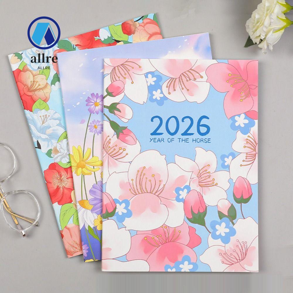 ALLRE 2026 Schedules Notebook, ประสิทธิภาพการทํางาน A4 A5 Planner Notebook, แผนการเรียนรู้ที่มีประสิ