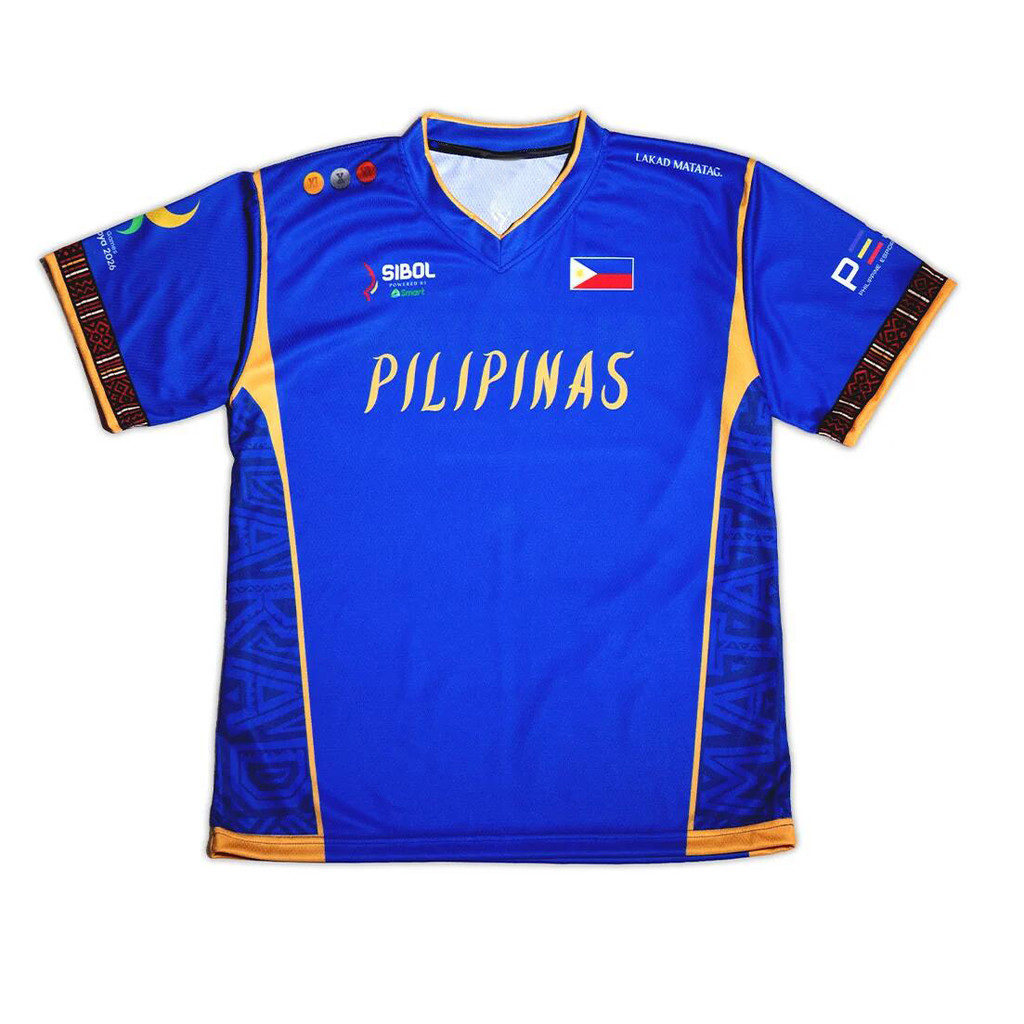 ทีมชาติฟิลิปปินส์ SIBOL E-sports การแข่งขัน Jersey ฤดูร้อน V คอผู้ชายทีม 3D พิมพ์ชุด Dota2 MLBB Gami