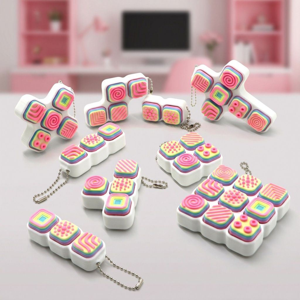 พวงกุญแจ Tetris D Print Mini Unzip ajyib8520cnx.my20260904