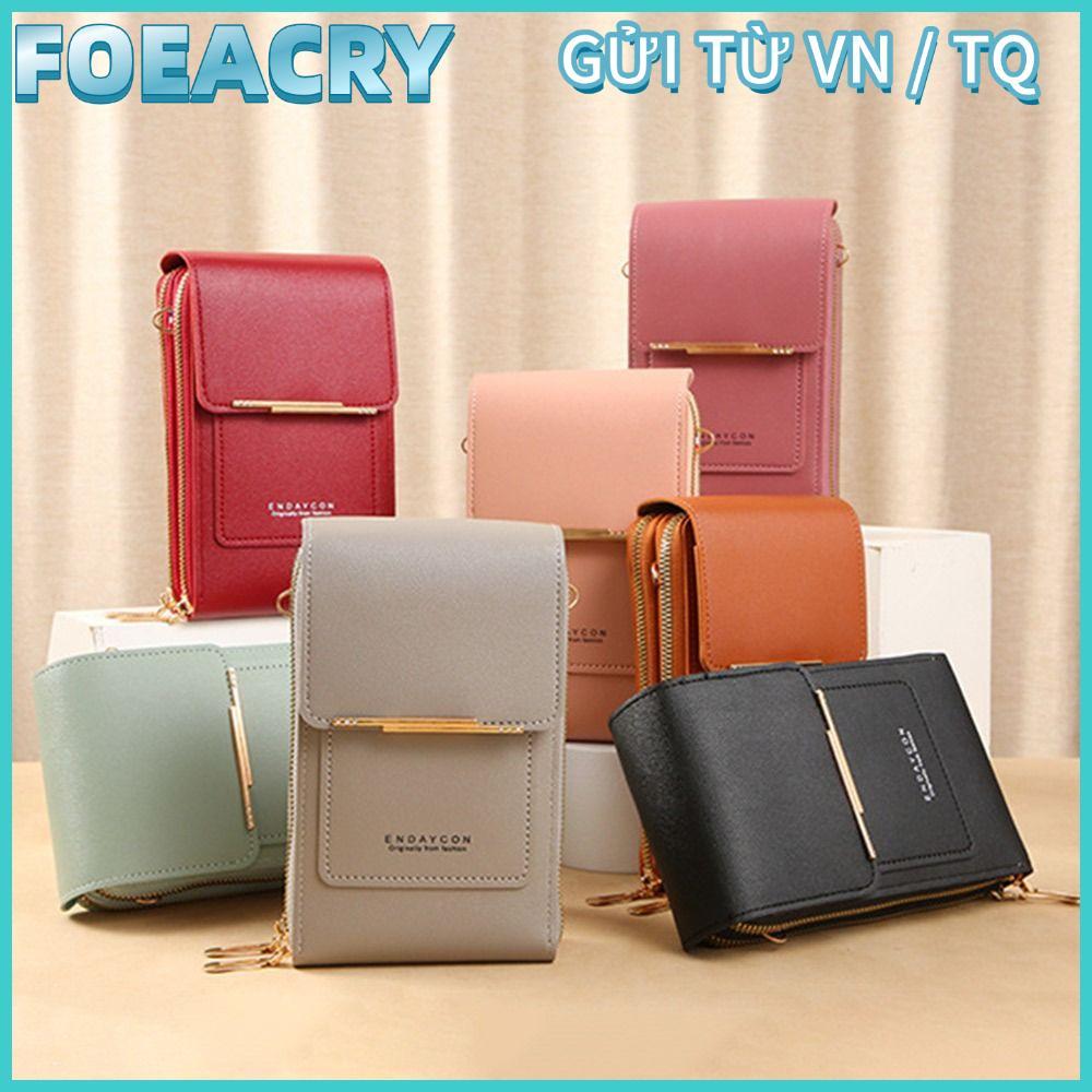 FOEACRY RFID กระเป๋ากันขโมยสมาร์ทโฟน กระเป๋าถือเดินทาง RFID