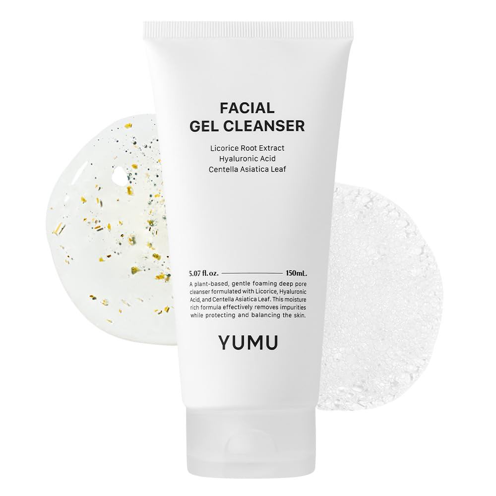 YUMU Licorice Deep Pore Facial Cleanser สําหรับทําความสะอาดคู่ Centella Asiatica + Ceramide NP + Gly