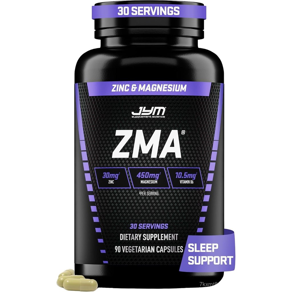 ZMA JYM สังกะสี & ผลิตภัณฑ์เสริมอาหาร, วิตามิน B6 & BioPerine - 90 Veg แคปซูล