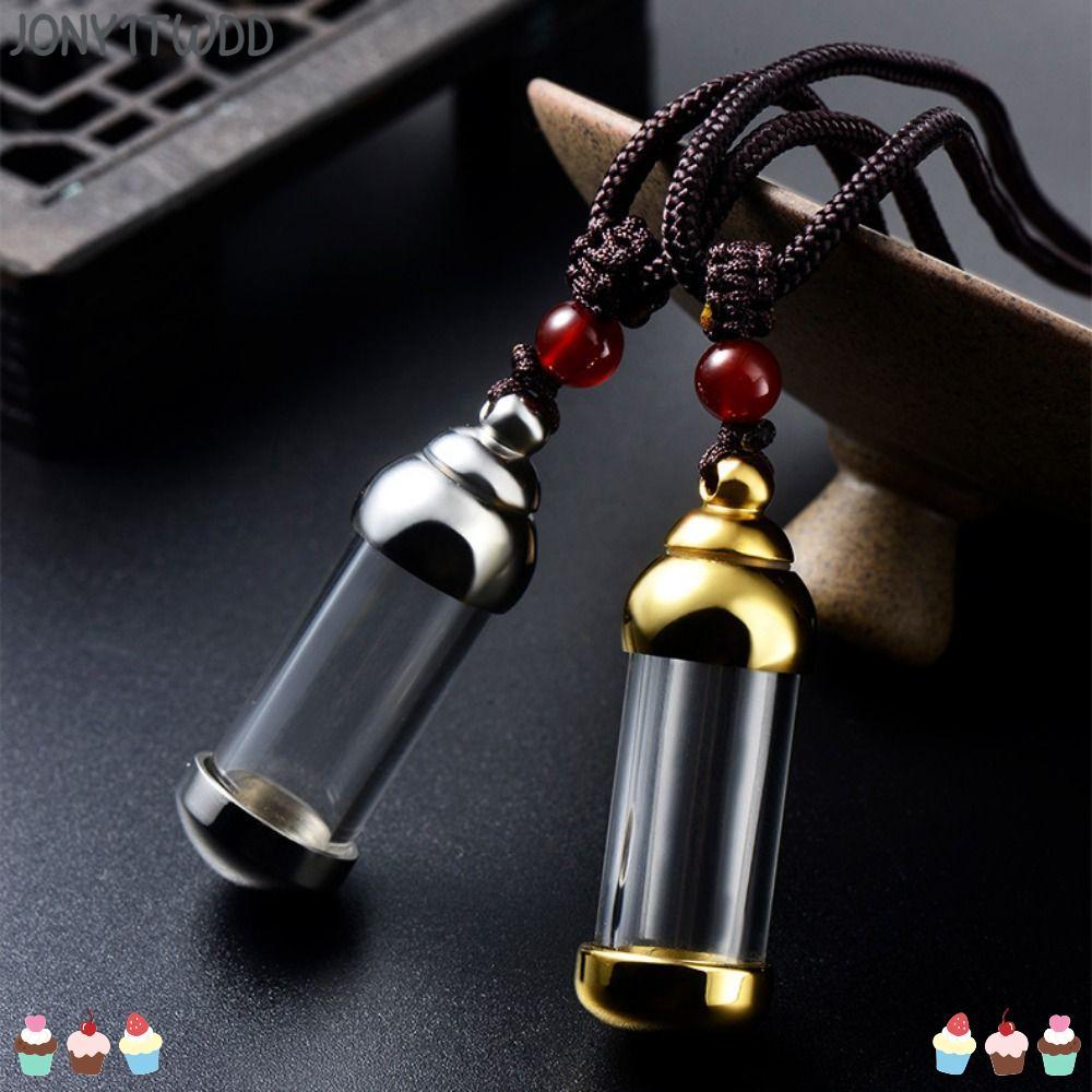 JONY1TWDD ขวดน้ําหอมสร้อยคอ Vial Cremation Pet Wishing Bottle