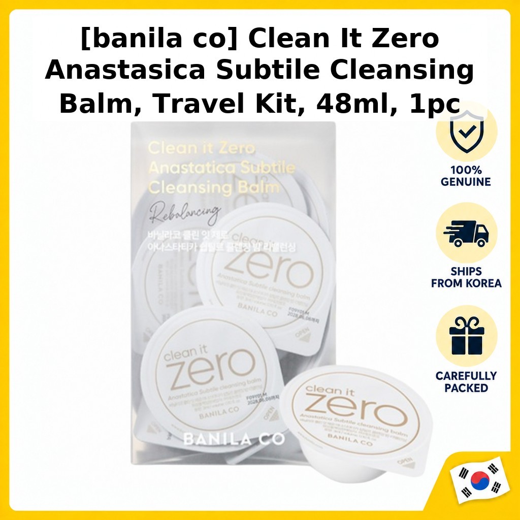 [banila co] Clean It Zero Anastasica Subtile Cleansing Balm, Travel Kit, 48ml, 1 ชิ้น / เกาหลี คลีนซ
