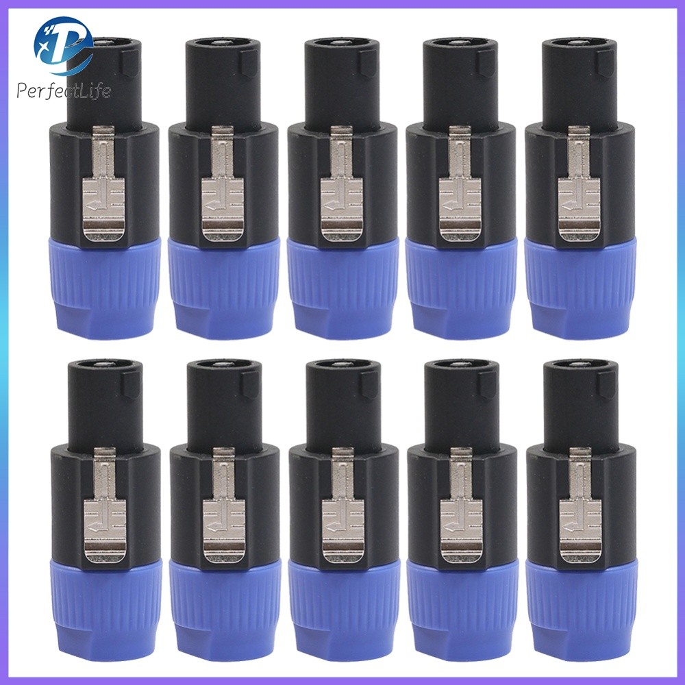 [จัดส่งในพื้นที่] ขั้วต่อปลั๊กลําโพง NL4FC 10 ชิ้นสําหรับระบบเสียงความเที่ยงตรงสูง