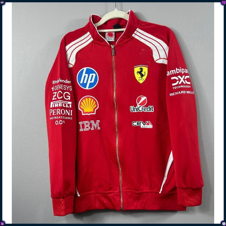 25-26-27 Scuderia Ferrari f1 Team Hoodies เสื้อยืดโปโล Scuderia Ferrari Team Softshell Windbreaker J