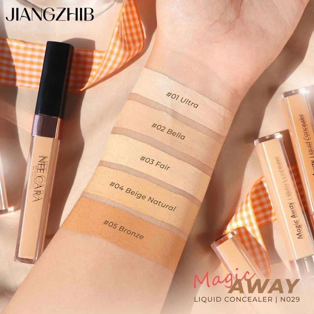 JIANGZHIB N029 NEE CARA คอนซีลเลอร์เนื้อเนียน Magic Away Liquid CONCEALER 6 กรัม