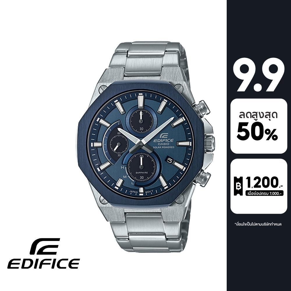 CASIO นาฬิกาข้อมือผู้ชาย EDIFICE รุ่น EFS-S570DB-2AUDF วัสดุสเตนเลสสตีล สีน้ำเงิน