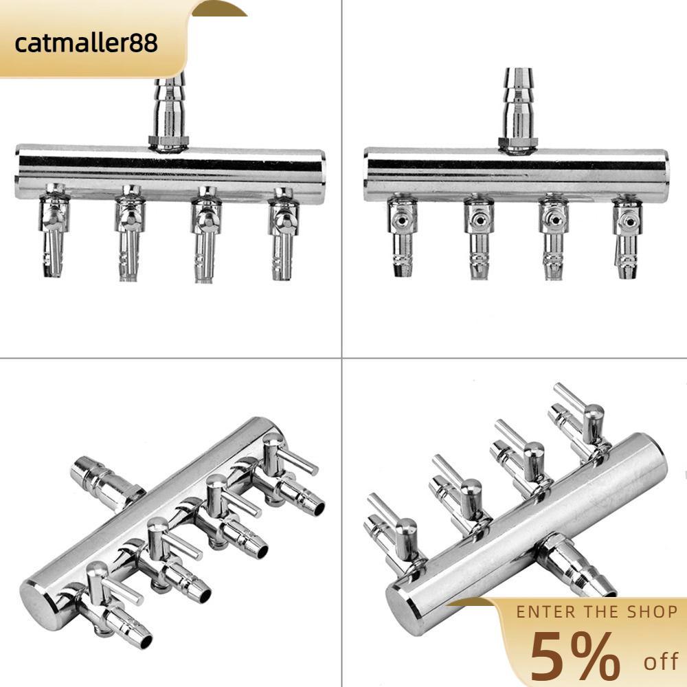 CATMALLER88 Aquarium Air Valve, 4 Way 2 Way Air Flow Valve, จําหน่าย 8 มม.เปิด 4 มม.T รูป Multi Port