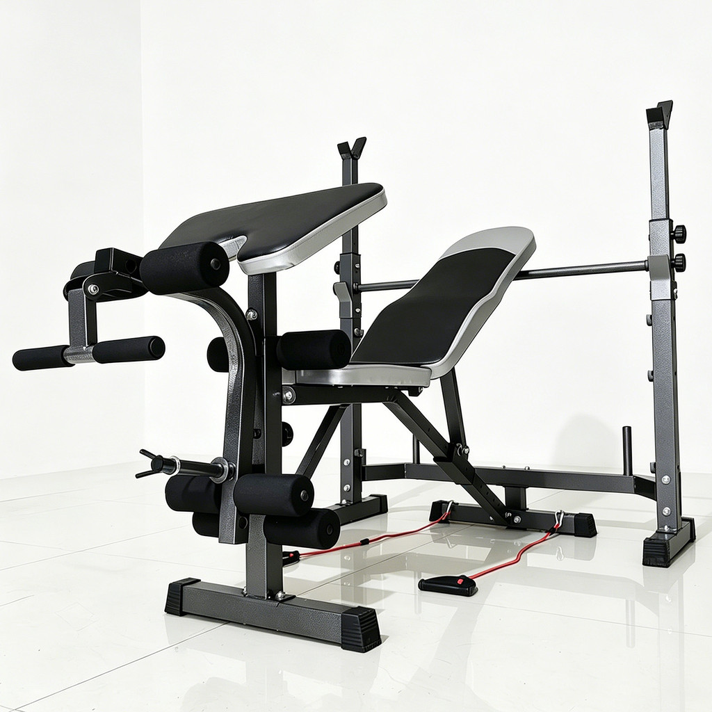 Split Multi-Function Weightlifting Bed Bench Press Rack Squat Rack Dumbbell Stool Diagonal Press Up 