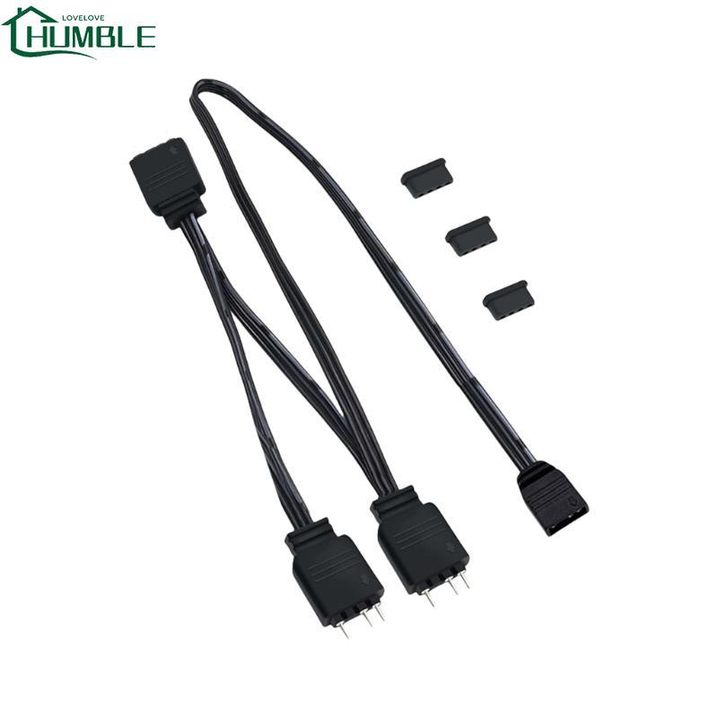 Humble ยืดหยุ่น ARGB Splitter สายไฟ ARGB Splitter สาย 5V 3Pin ARGB 1 หญิง