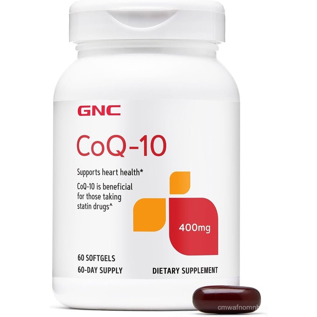 GNC CoQ-10 400mg - Heart Health & Cellular Dietary Supplement - Antioxidant for Healthy Cardiovascul