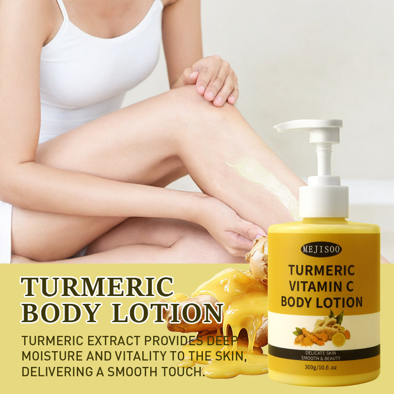 Body Lotion ขมิ้น VC Body Lotion ทั้งร่างกายกลิ่นหอม Moisturizing Moisturizing ลบผิวแห้ง Moisturizer