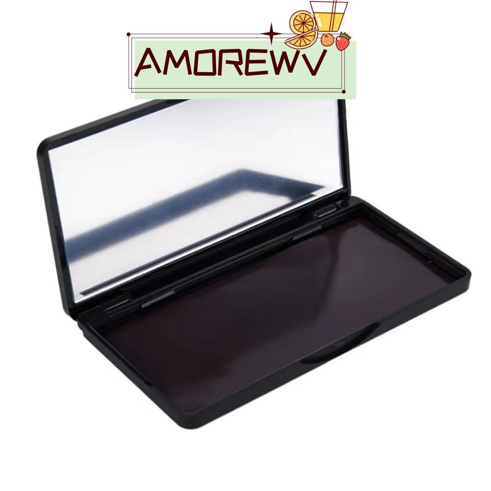 AMOR12WV Palette Holder Box, Magnetic Black Eye Shadow, แบบพกพาที่ว่างเปล่ามืออาชีพพร้อมกระจกแต่งหน้