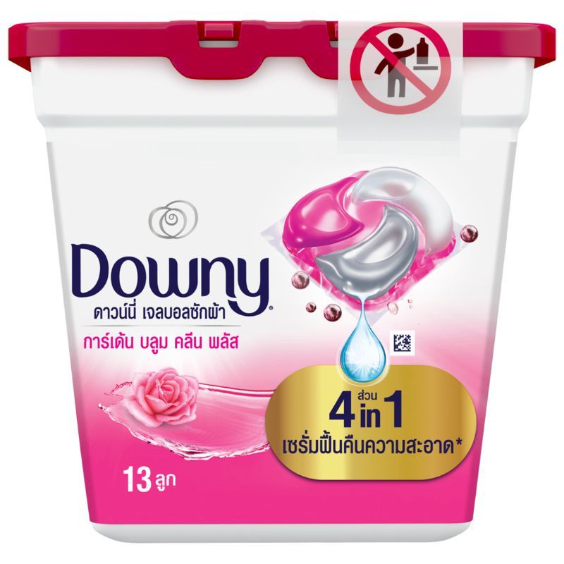 ดาวน์นี่ผลิตภัณฑ์ซักผ้าเจลบอลกลิ่นแพชชั่นคลีน 13ชิ้น Downy Detergent Gel Ball Passion Clean 13pcs.