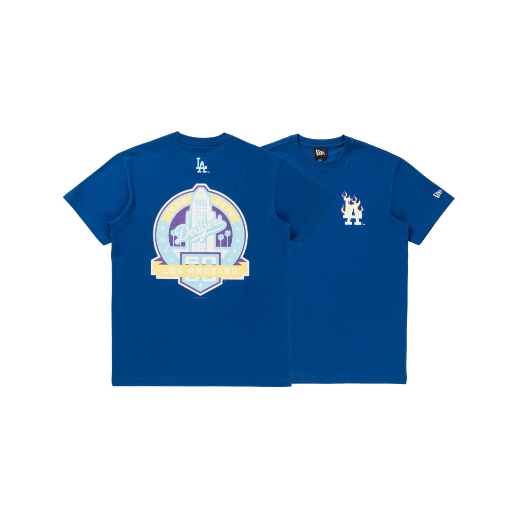 NE LA Dodgers Fire Pack Dark Royal Tee