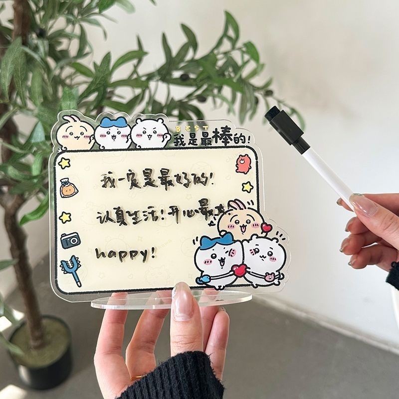 แต่งห้อง ของแต่งห้อง ขาตั้งของตกแต่งแบบเดสก์ท็อป อะคริลิค.Write & Erase Memo Board ออกแบบตามหลักฮวงจ