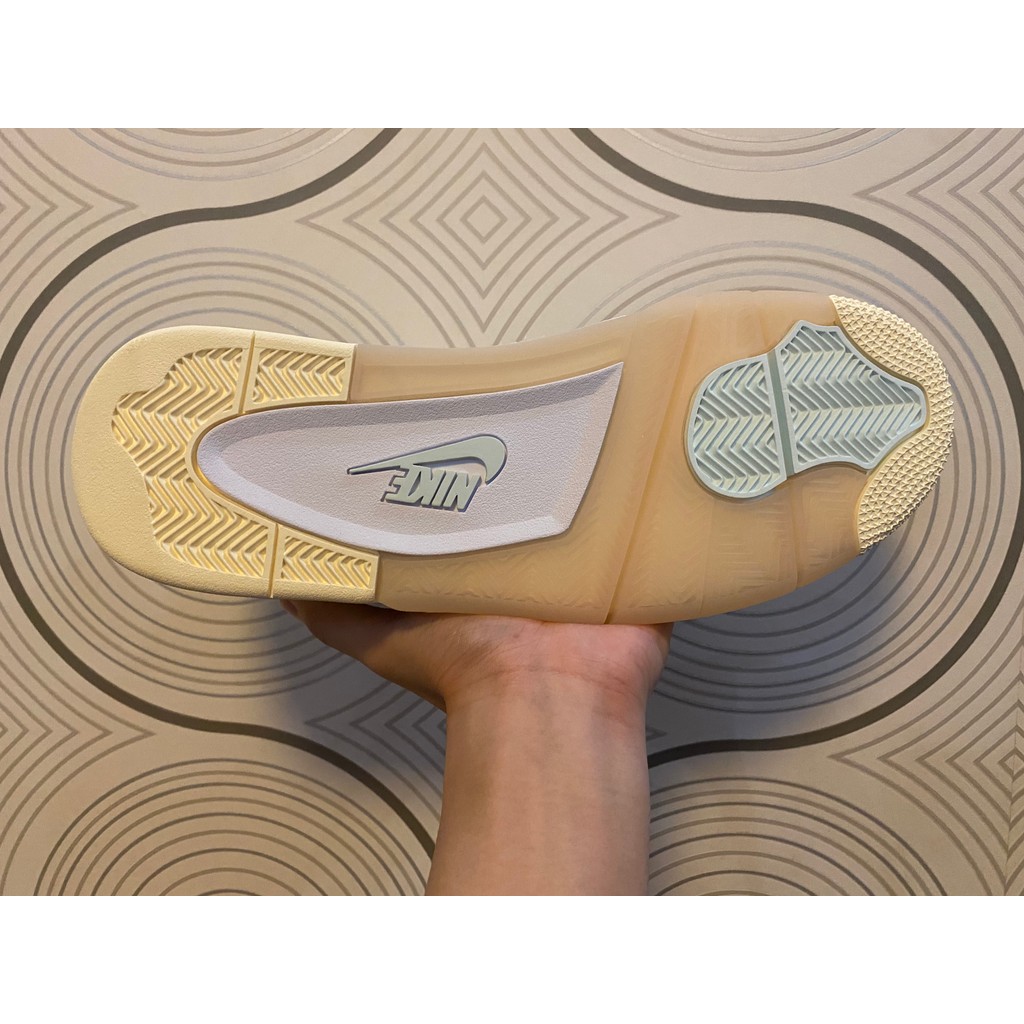 [Tangtang] Air Jordan 4 X Off White Sail AJ4 OW White Sail CV9388-100