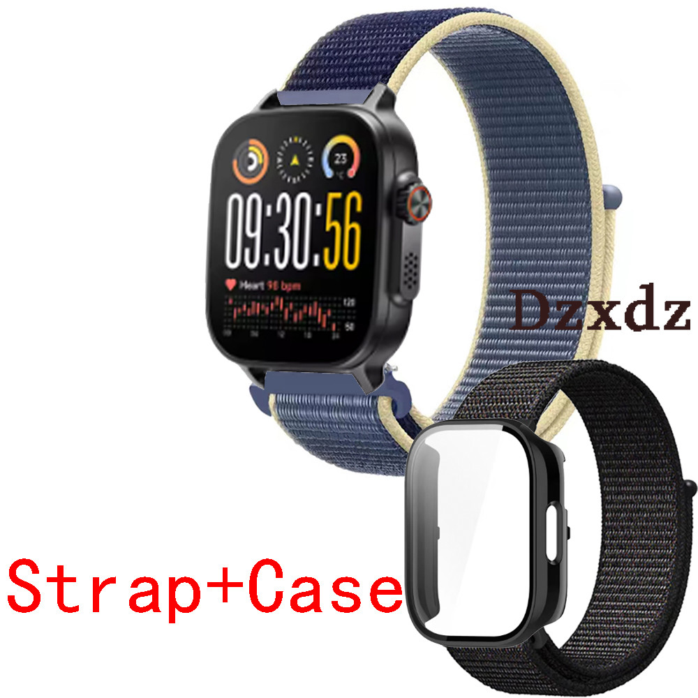 เคส Realme Watch 5 Case กรณีสมาร์ทนาฬิกาป้องกันหน้าจอปกเชลล์อุปกรณ์เสริมสําหรับ เรียลมี ดู5 สายรัดกีฬาสายรัดข้อมือสายไนล่อนอุปกรณ์เสริม