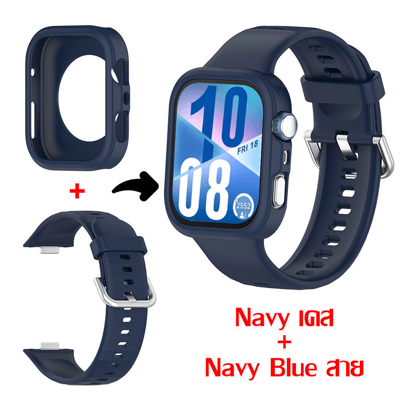 ซิลิโคนสายคล้องคอ Huawei Watch Fit 4 / Huawei Watch Fit 4 Pro สมาร์ทนาฬิกากันชนหน้าจออุปกรณ์เสริมเทป Huawei Fit 3 - รูปที่ 6