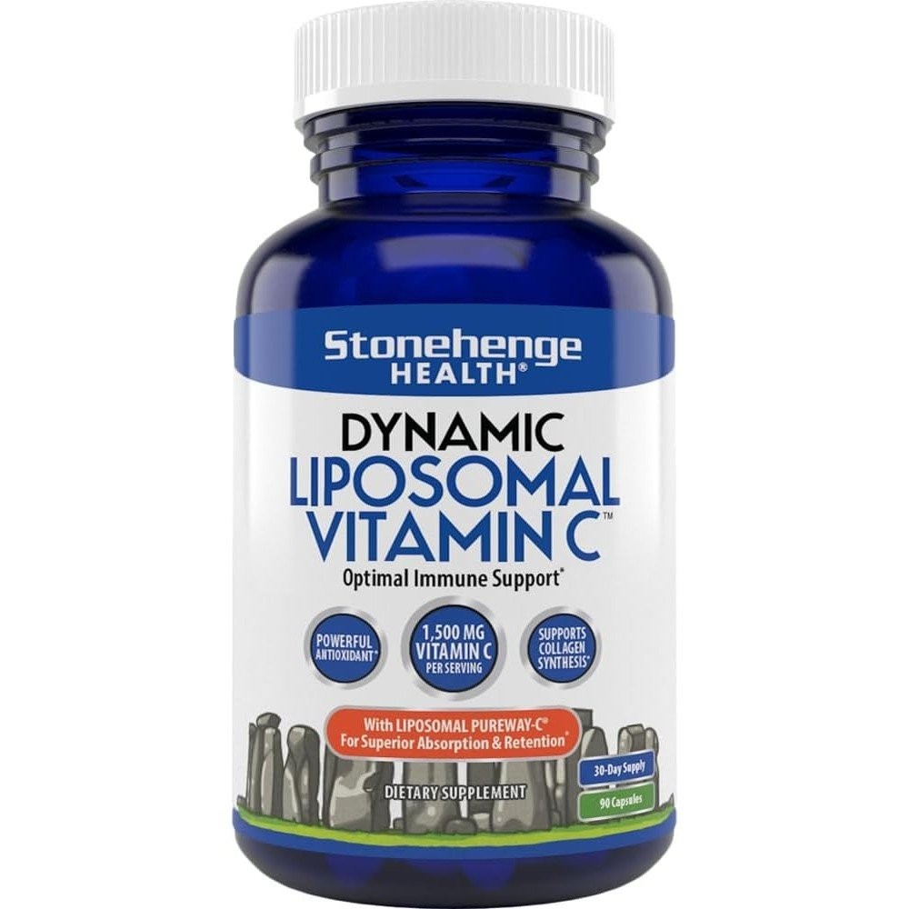 Stonehenge สุขภาพแบบไดนามิก Lipid Constitution วิตามินซี 1500mg-90 แคปซูล-สูตรขั้นสูง-จาก Non-Geneti