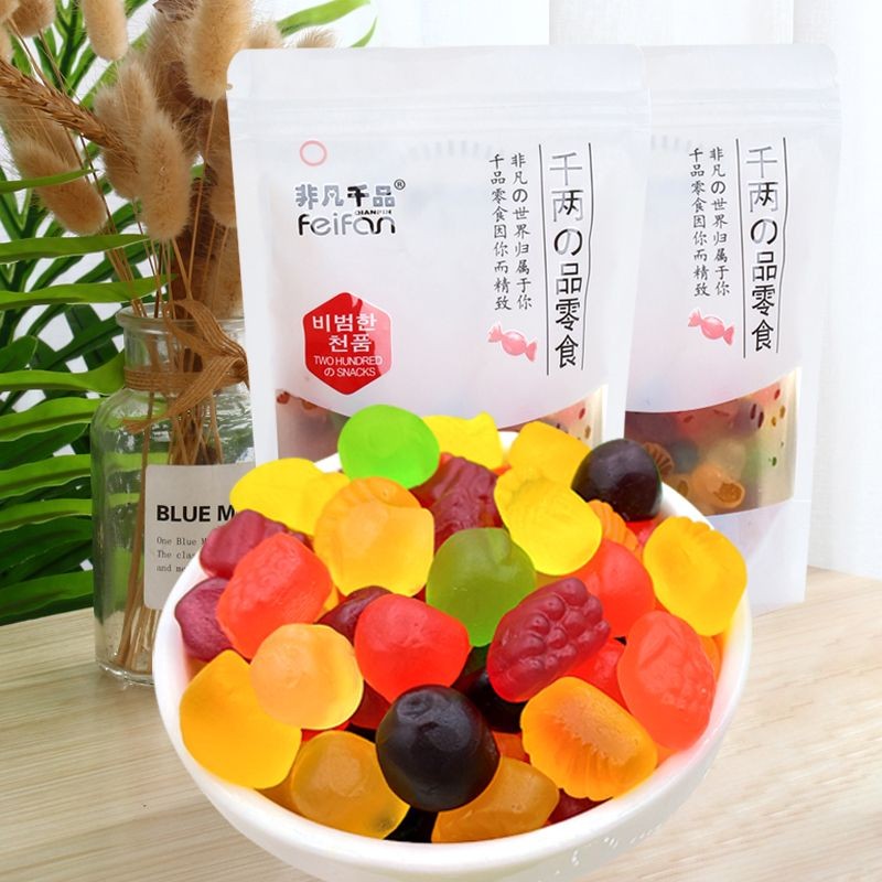 2025 สินค้าใหม่ Extraordinary Thousand Pin Assorted Gummy Candy qq Gummy Candy Gummy Fruit Candy qq 