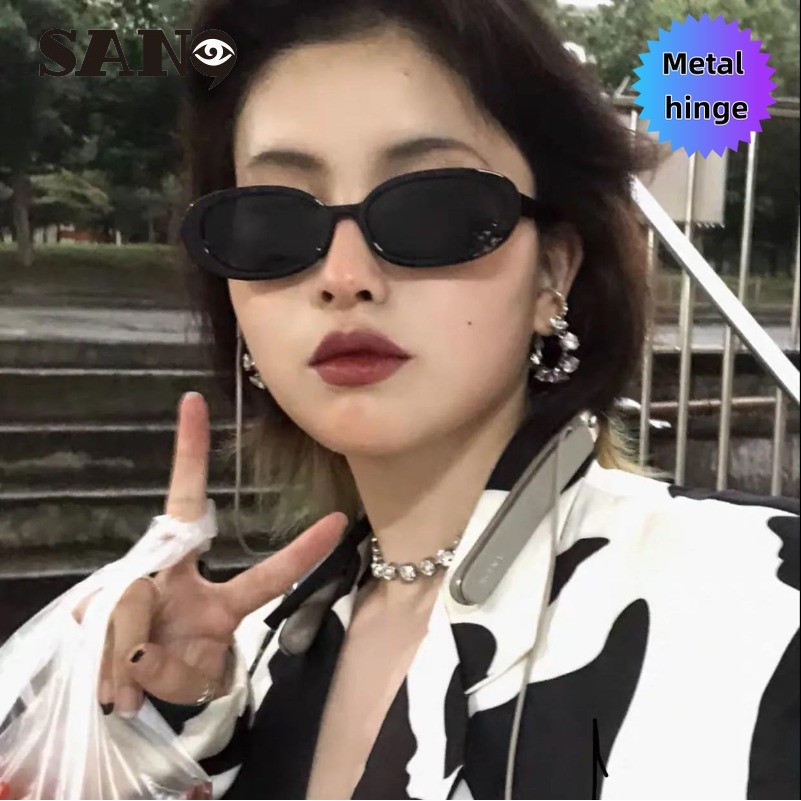 บานพับโลหะCOD (San9)แว่นกันแดดกรอบเล็กเกาหลีสําหรับผู้หญิง
