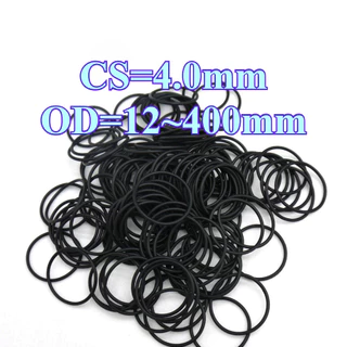 O-Ring โอริง ยางสีดำ CS4.0mm OD12-400mm ทนน้ำ ทนมัน ทนต่อการกัดกร่อน แหวนปิดผนึกอเนกประสงค์ ใช้เครื่องซักผ้า [GYYY-TG]