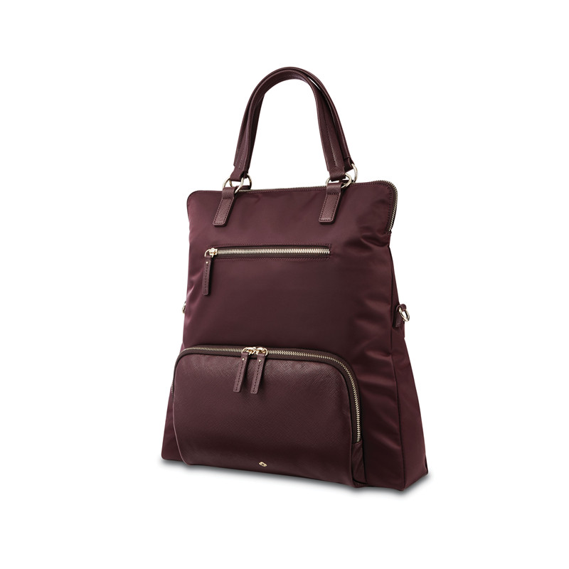 Samsonite/Samsonite สุภาพสตรีกระเป๋าเป้สะพายหลังกระเป๋าคอมพิวเตอร์แบบพกพากันน้ําของแท้ JX1207791041