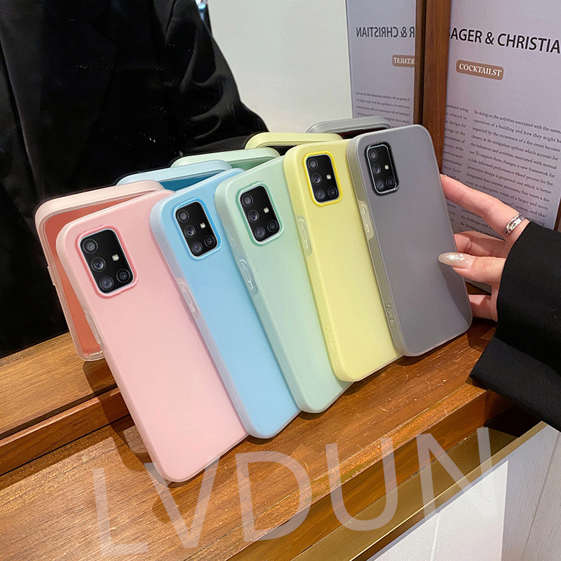 เคส Samsung  A51(4G)/M40S/A515F/A71(4G)/A715F  Ins minimalist dopamine jelly 2-in-1 phone case is fa