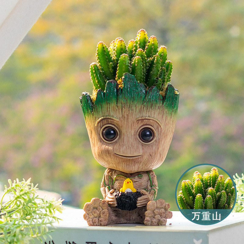 More Cactus Groot Cactus Office Desktop Jewelry Good Raising Green Plant Gifts