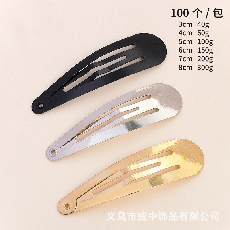 Cm Water Drop คลิป BB คลิปทําลายคลิปอุปกรณ์เสริมผมคลิปด้านล่าง diy กิ๊บติดผมวัสดุ 1PT6