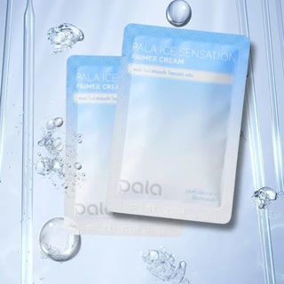 PALA ไพรเมอร์ครีม (แบบซอง) ICE SENSATION PRIMER CREAM เบลอรูขุมขน บำรุงผิว เกลี่ยง่าย 2g. แบรนด์ไทย มีอ.ย.