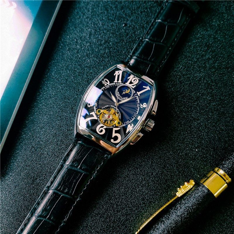 Xsa Swiss Richard fm Frank นาฬิกาผู้ชาย Muller นาฬิกากลไกอัตโนมัติ Miller Skeleton Tourbillon นาฬิกา