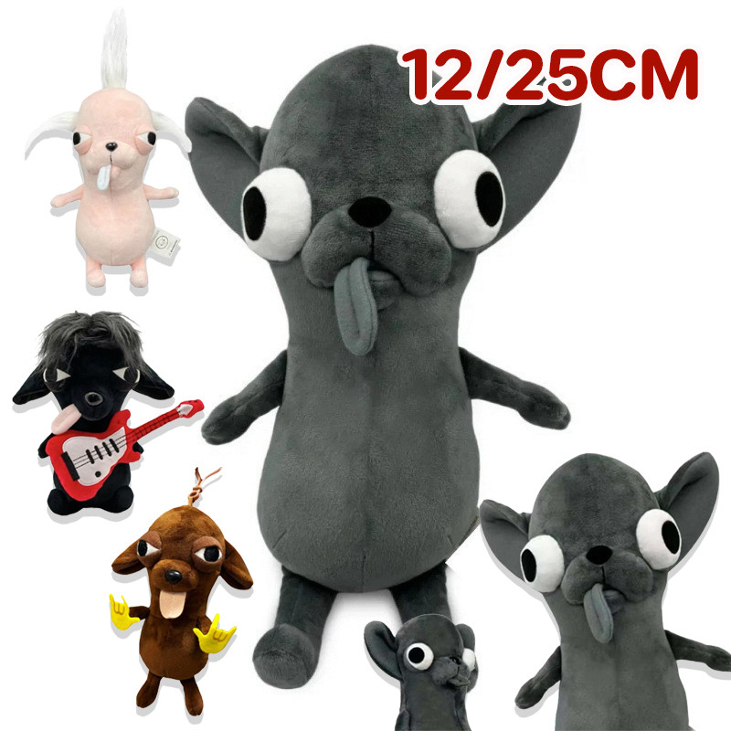 12/25cm ตุ๊กตาชิวาวา ตุ๊กตาของเล่นตุ๊กตา จี้พวงกุญแจสัตว์ ของขวัญวันเกิด ขนนุ่มนิ่ม ของเล่นตุ๊กตา