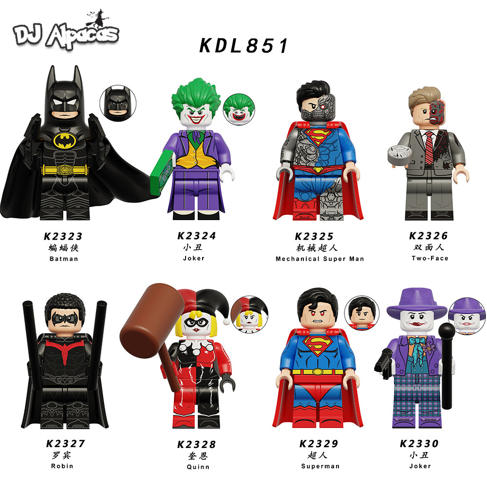 มินิตัวเลขของเล่นโจ๊กเกอร์สะสมตุ๊กตาแบทแมน KDL851 K2323-2330
