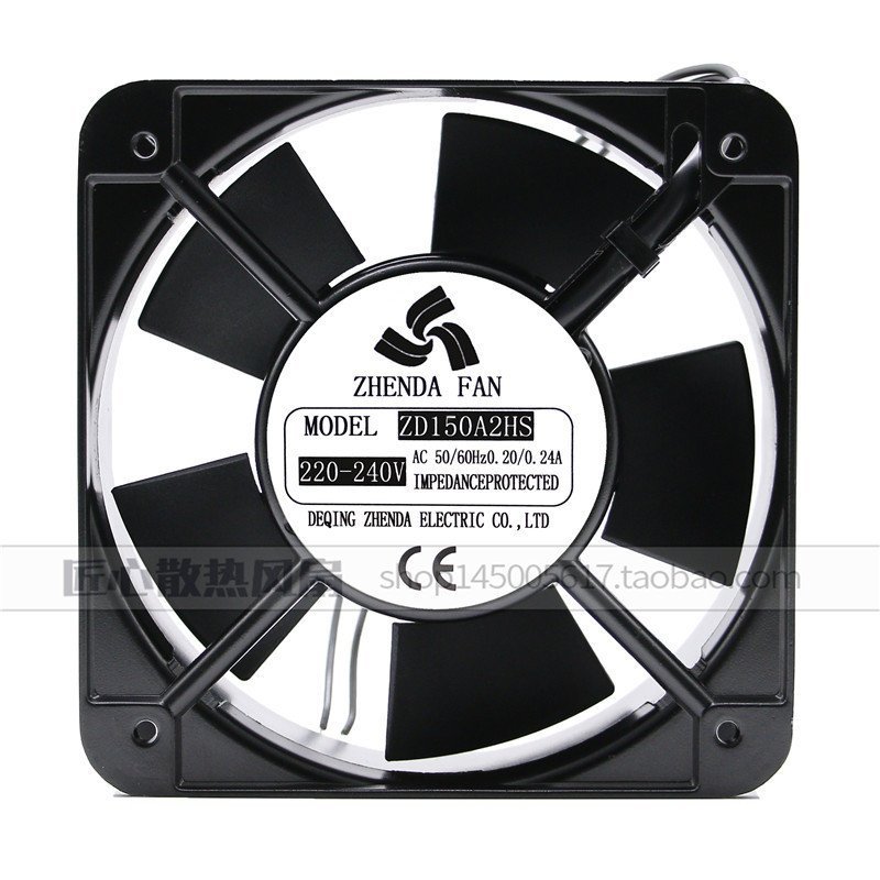 Cooling ZHENDA พัดลมแท้ตู้ HB15 ซม.พัดลม ZD150A2HS Axial Current 220V/15050 V0YZ