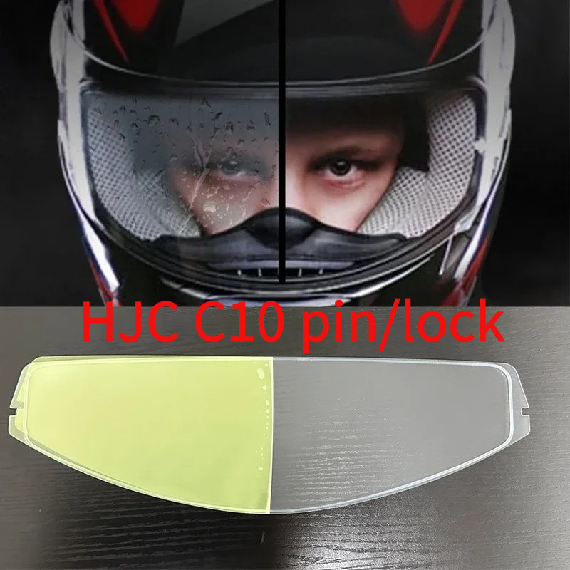2025NEW หมวกกันน็อครถจักรยานยนต์ Visor Anti Fog ฟิล์ม C10 Visor หมวกกันน็อคเลนส์ฟิล์มสําหรับ HJC C10