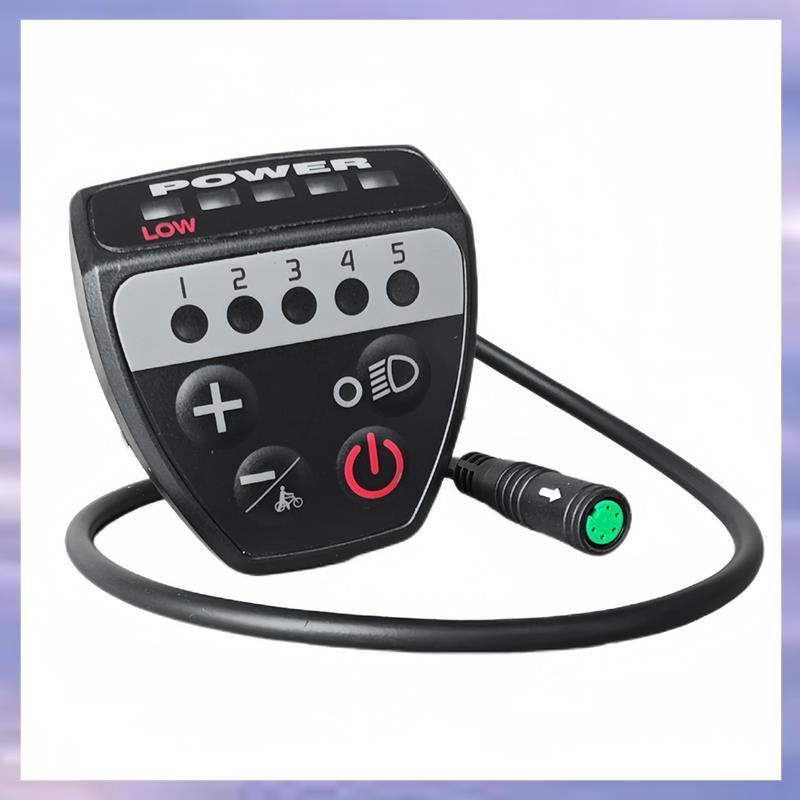 DZ888 ไฟฟ้าจักรยานจอแสดงผล Controller จอแสดงผล LED UART Protocol สําหรับ BBS01B BBS02B กลางมอเตอร์อุ