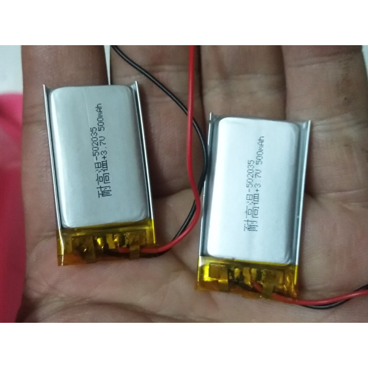 แบตเตอรี่ลิเธียมโพลิเมอร์ 3.7โวลต์ ใหม่เอี่ยม502035ปากกาอ่านหนังสือเครื่องบันทึกเสียงเครื่องบันทึกกา