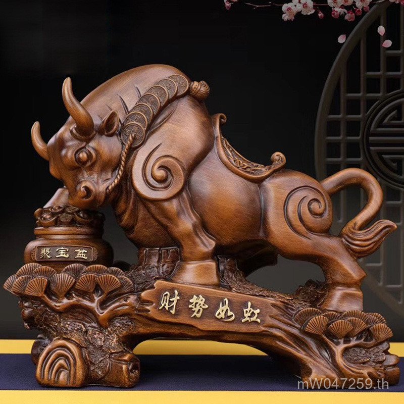 สํานักงาน Rainbow Fortune Wall Street ของขวัญเช่นตกแต่ง Niu Niu เครื่องประดับเงิน Bulls เปิด Sky Bos