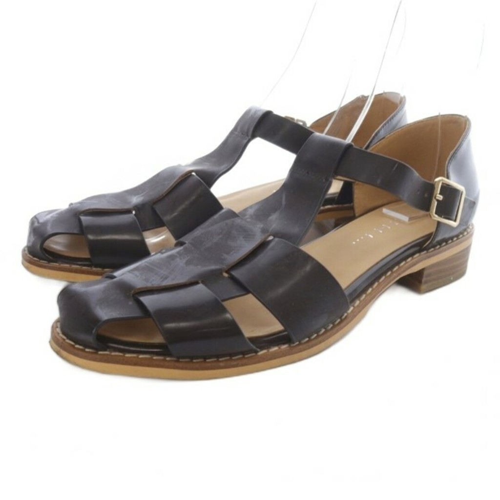MOHI Sandals Brown leather Direct from Japan Secondhand