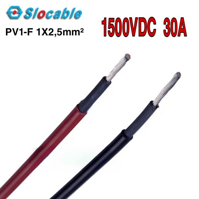 PV1-F 1X 2.5 มม.Slocable PV Cable Single Core Solar Panel Cable PV1F