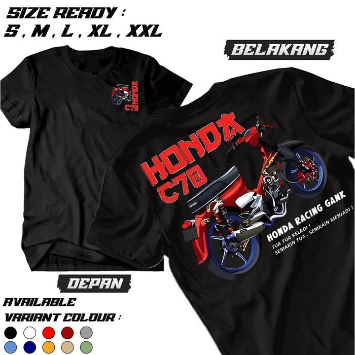 Epson.Fashion - HONDA C70 CLASSIC MOTORCYCLE RIDERS INDONESIA เสื้อยืด CLASSIC MOTORCYCLE รหัส C70-S