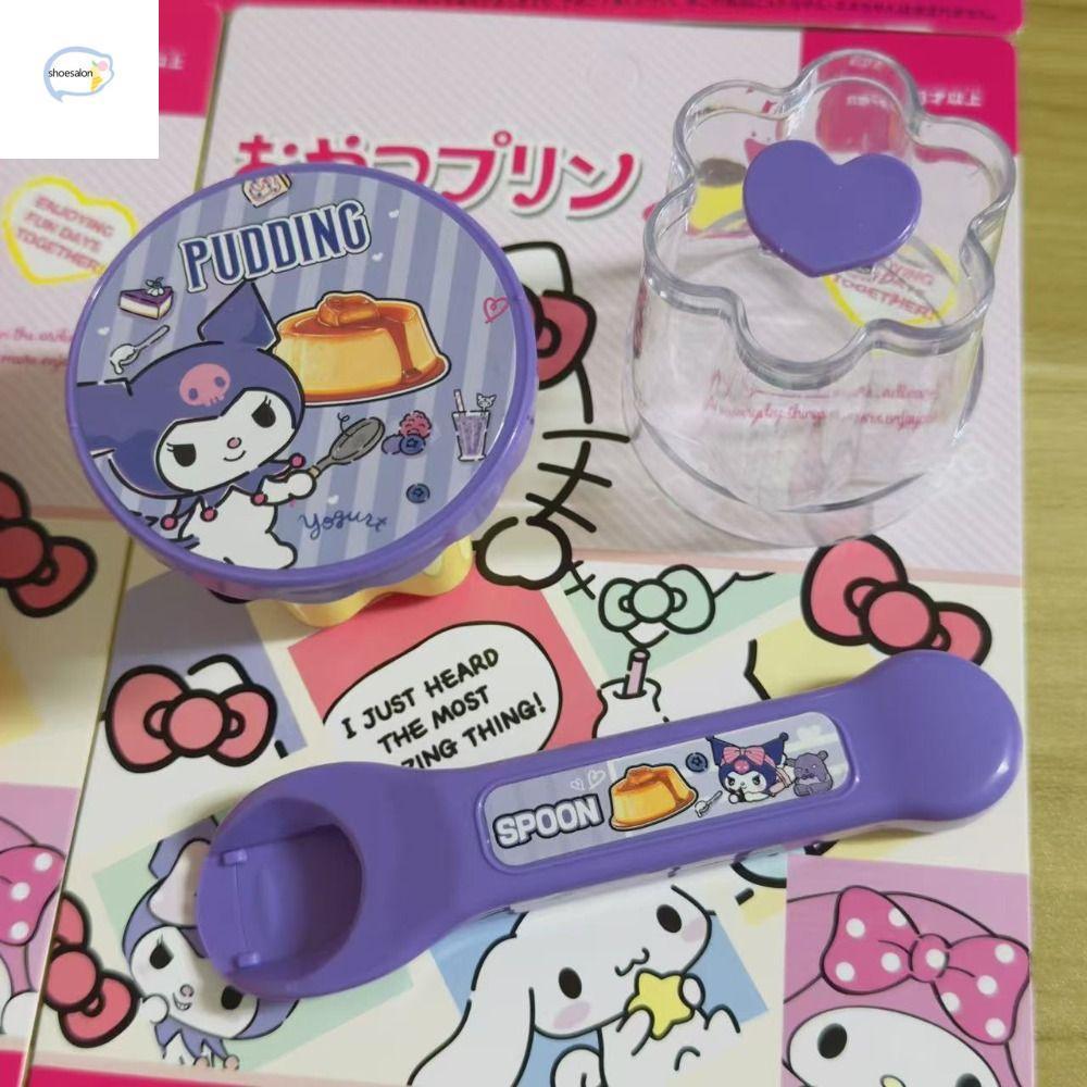 SHOESALON Pudding Feeding Toy, อาหารจําลอง Melody Pudding Toy, ของเล่นบทบาทเล่นแกล้งทําเป็นของเล่นบ้