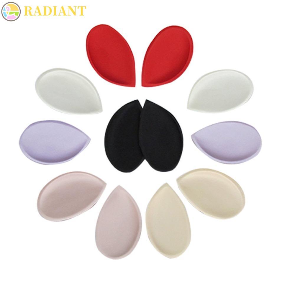 RADIANTF ที่ถอดออกได้ Bra Pads Intimates อุปกรณ์เสริม Breathable Push-up สนับสนุน Water Drop หนา Lif